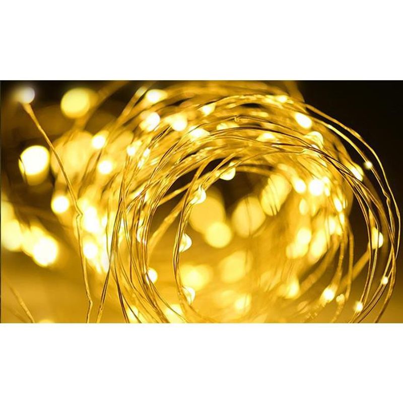 Casa si Gradina - Decoratiuni - Decoratiuni petrecere - Bannere si ghirlande decorative - Ghirlanda LED solara, 1W, 25lm, lumina calda (3000K), IP44, Masterled - Infinity.ro