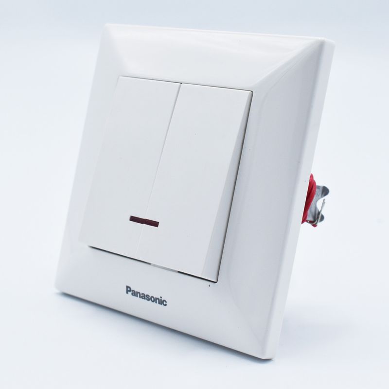 Casa si Gradina - Electrice - Distributie electrica si comanda - Intrerupatoare - Comutator cu led Arkedia Panasonic, ST, alb - Infinity.ro