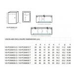 Casa si Gradina - Electrice - Distributie electrica si comanda - Panouri distributie - Panou 40X60X20 ABS IP65 usa mata - Infinity.ro