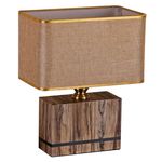 Casa si Gradina - Corpuri si surse de iluminat - Veioze si lampi - Veioze - Veioza Marco KL6852, cu intrerupator, 1xE27, maro, IP20, Klausen - Infinity.ro