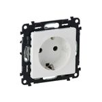 Casa si Gradina - Electrice - Prize - Priza simpla cu impamantare, 16A, IP20, alb, Legrand Valena Life - Infinity.ro