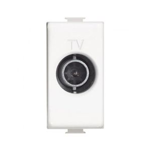 Priza TV capat, 1 modul, alba, Bticino Matix