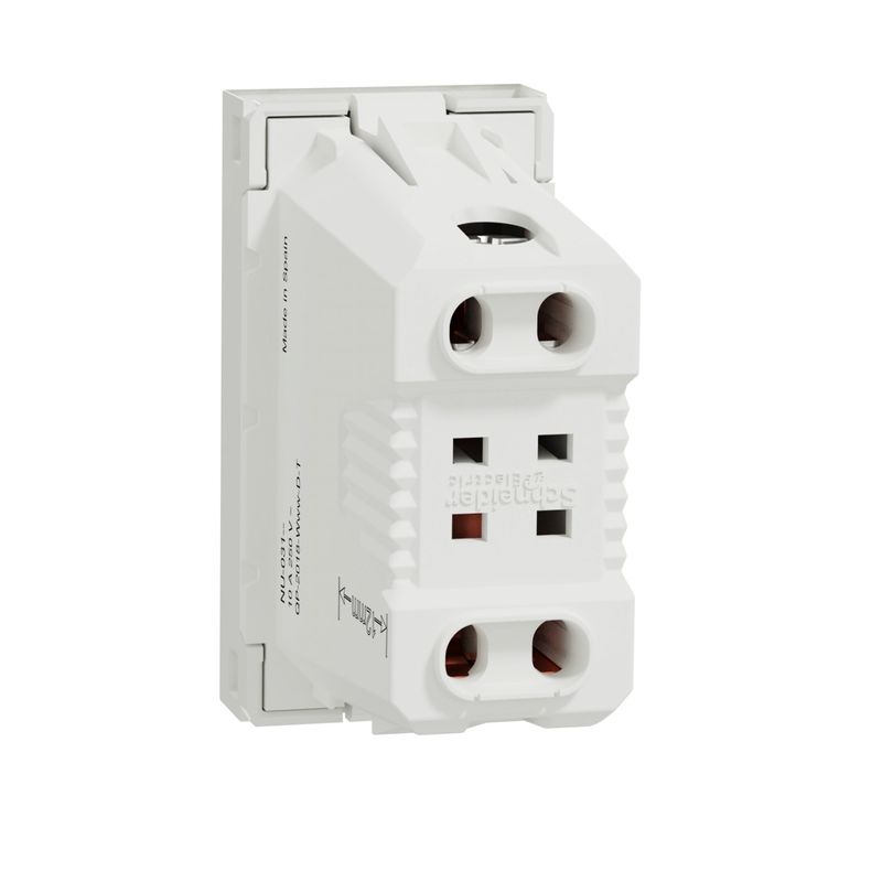 Casa si Gradina - Electrice - Prize - Priza simpla, 1 modul, 10A, alba, Schneider Noua Unica - Infinity.ro