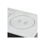 Casa si Gradina - Electrice - Prize - Priza incorporabila dreptunghiulara, 1 priza schuko, 2 USB A, cablu 1.5 m, aluminiu, incarcare wireless, GTV - Infinity.ro