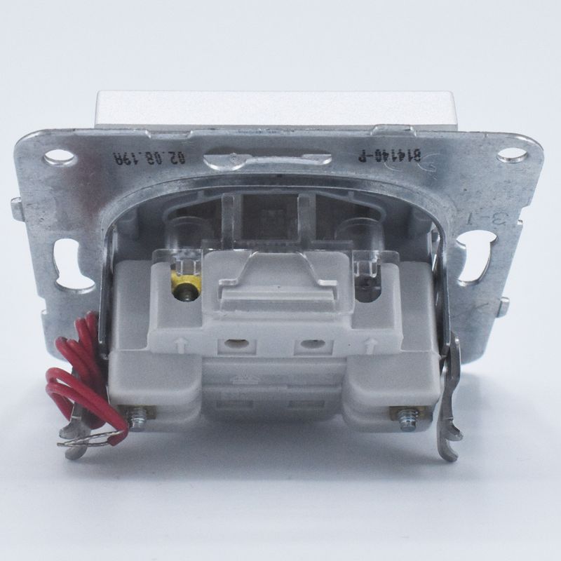 Casa si Gradina - Electrice - Distributie electrica si comanda - Intrerupatoare - Intrerupator simplu cu led, 10A, IP20, Argintiu, Panasonic Arkedia Slim/Karre Plus - Infinity.ro