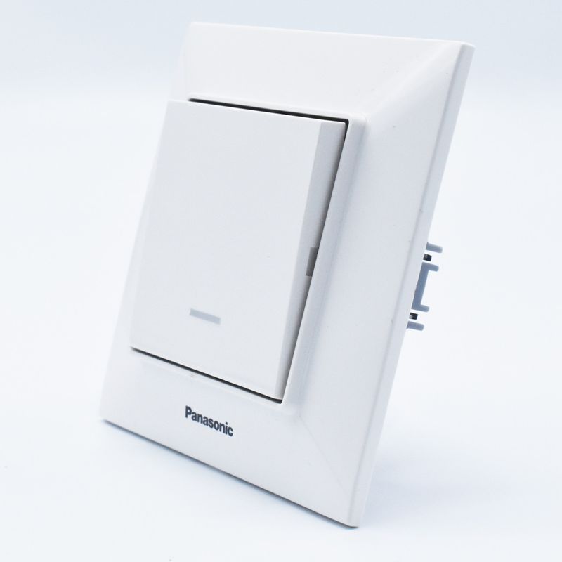 Casa si Gradina - Electrice - Distributie electrica si comanda - Intrerupatoare - Intrerupator cu led 10A, IP20, Alb, Panasonic Arkedia Slim - Infinity.ro