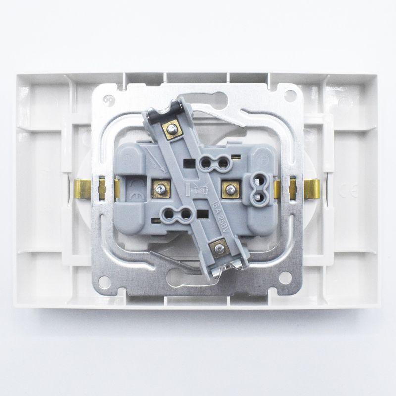 Casa si Gradina - Electrice - Prize - Priza dubla cu impamantare Karre Plus Panasonic, ST, alba - Infinity.ro