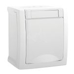 Casa si Gradina - Electrice - Prize - Priza simpla cu impamantare IP54 Pacific Panasonic, PT, alb - Infinity.ro