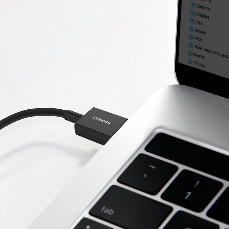 Laptop, Telefoane si Tablete - Telefoane mobile si accesorii - Accesorii Telefoane - Cabluri si adaptoare telefoane - Cablu USB-C, 66W, 1m, negru, Baseus - Infinity.ro