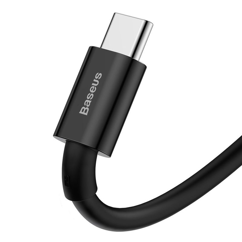 Laptop, Telefoane si Tablete - Telefoane mobile si accesorii - Accesorii Telefoane - Cabluri si adaptoare telefoane - Cablu USB-C, 66W, 1m, negru, Baseus - Infinity.ro