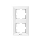 Casa si Gradina - Electrice - Accesorii electrice - Accesorii prize si intrerupatoare - Rama 2 module verticala, IP 20, Alb, Panasonic Arkedia Slim - Infinity.ro