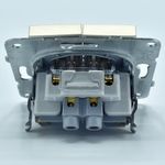 Casa si Gradina - Electrice - Distributie electrica si comanda - Intrerupatoare - Intrerupator dublu alternativ, 10A, IP20, Bronz, Panasonic Arkedia Slim / Karre Plus - Infinity.ro