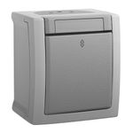 Casa si Gradina - Electrice - Distributie electrica si comanda - Intrerupatoare - Intrerupator cap-scara IP54 Pacific Panasonic, PT, gri - Infinity.ro