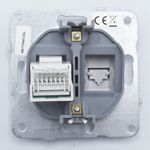 Casa si Gradina - Electrice - Prize - Priza telefon RJ11, Argintiu, IP20, Panasonic Arkedia Slim/Karre Plus - Infinity.ro