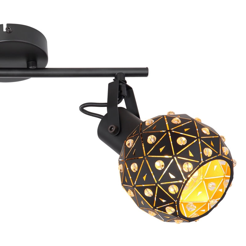 Casa si Gradina - Corpuri si surse de iluminat - Plafoniere, aplice si spoturi - Spot Jodie 54029-2, 2xE14, negru, IP20, Globo Lighting - Infinity.ro