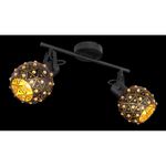 Casa si Gradina - Corpuri si surse de iluminat - Plafoniere, aplice si spoturi - Spot Jodie 54029-2, 2xE14, negru, IP20, Globo Lighting - Infinity.ro