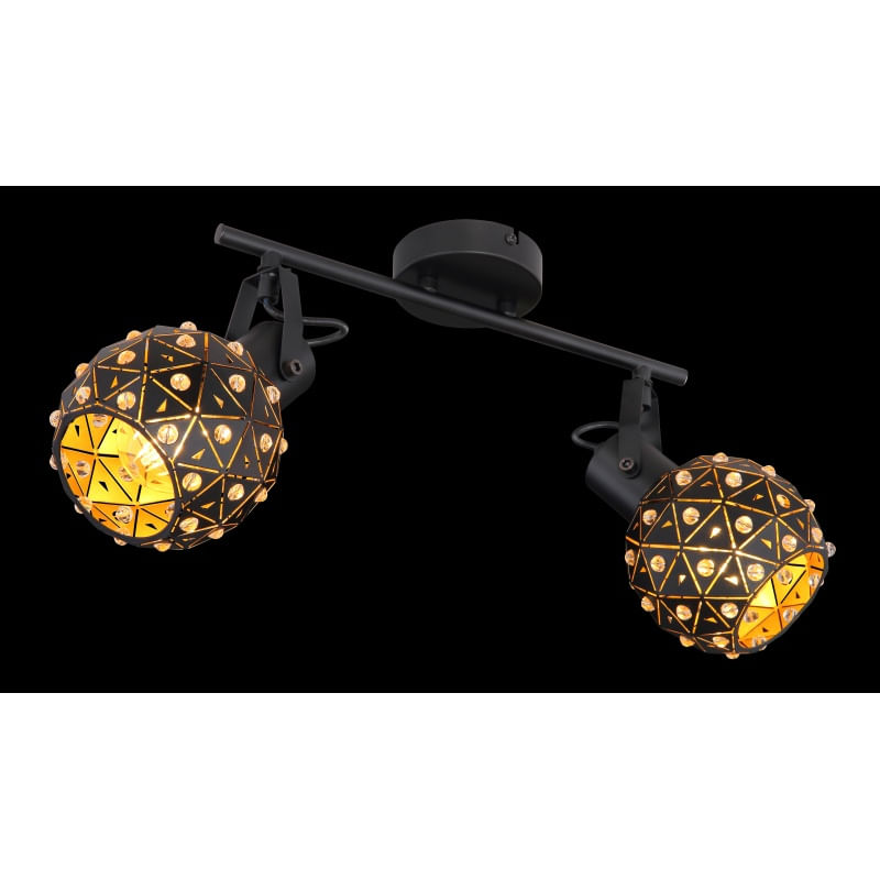 Casa si Gradina - Corpuri si surse de iluminat - Plafoniere, aplice si spoturi - Spot Jodie 54029-2, 2xE14, negru, IP20, Globo Lighting - Infinity.ro