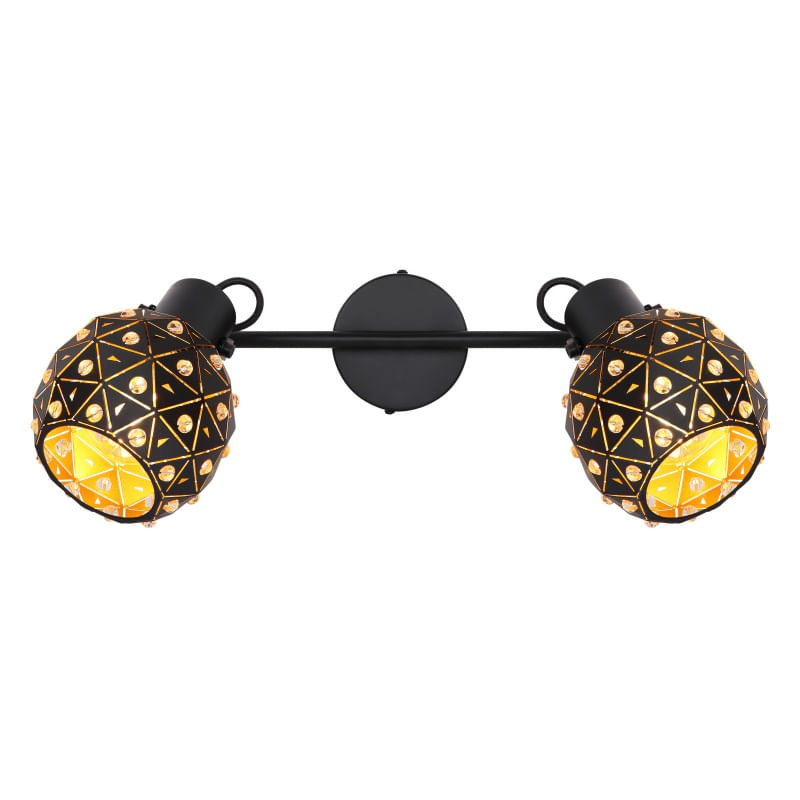 Casa si Gradina - Corpuri si surse de iluminat - Plafoniere, aplice si spoturi - Spot Jodie 54029-2, 2xE14, negru, IP20, Globo Lighting - Infinity.ro