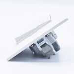 Casa si Gradina - Electrice - Distributie electrica si comanda - Intrerupatoare - Intrerupator dublu alternativ 10A, IP20, Alb, Panasonic Arkedia Slim - Infinity.ro