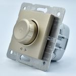 Casa si Gradina - Electrice - Distributie electrica si comanda - Intrerupatoare - Variator rotativ pentru LED, 6-100W, IP20, Bronz, Panasonic Arkedia Slim - Infinity.ro