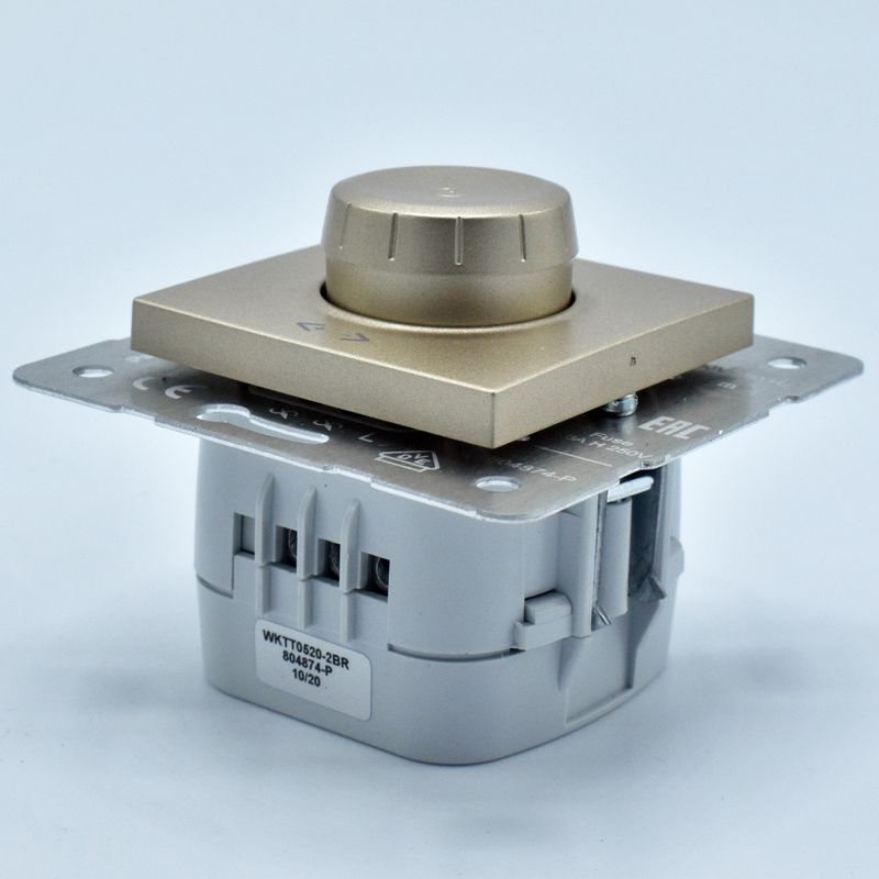 Casa si Gradina - Electrice - Distributie electrica si comanda - Intrerupatoare - Variator rotativ pentru LED, 6-100W, IP20, Bronz, Panasonic Arkedia Slim - Infinity.ro