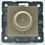 Casa si Gradina - Electrice - Distributie electrica si comanda - Intrerupatoare - Variator rotativ pentru LED, 6-100W, IP20, Bronz, Panasonic Arkedia Slim - Infinity.ro