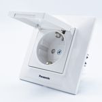 Casa si Gradina - Electrice - Prize - Priza simpla cu capac, 16A, IP20, Alb, Panasonic Arkedia Slim - Infinity.ro