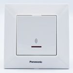 Casa si Gradina - Electrice - Distributie electrica si comanda - Intrerupatoare - Intrerupator alternativ cu led 10A, IP20, Alb, Panasonic Arkedia Slim - Infinity.ro