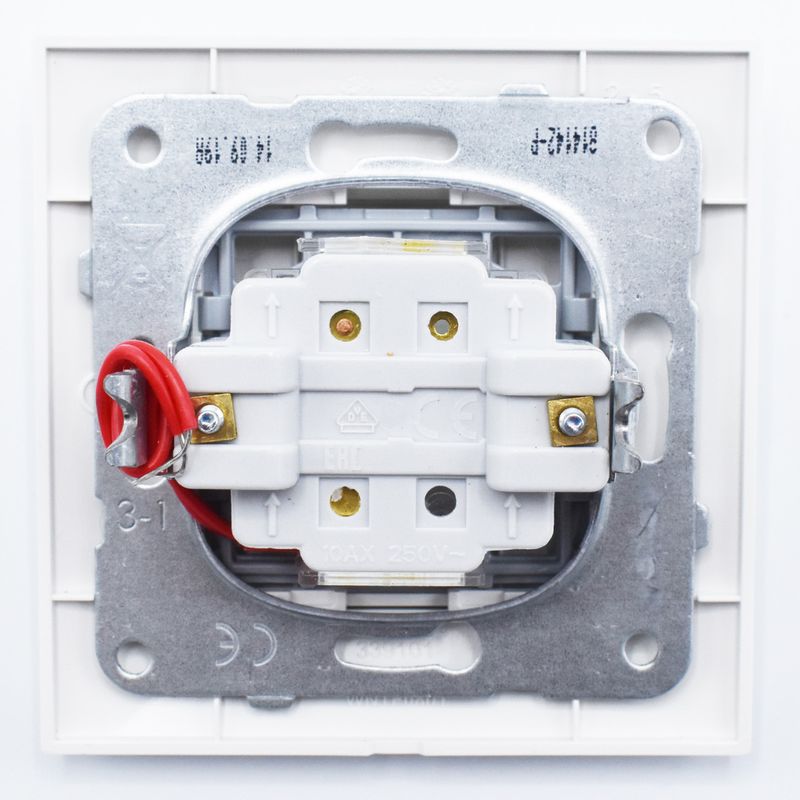 Casa si Gradina - Electrice - Distributie electrica si comanda - Intrerupatoare - Intrerupator alternativ cu led 10A, IP20, Alb, Panasonic Arkedia Slim - Infinity.ro