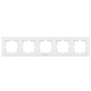 Rama 5 module orizontala Karre Plus Pansonic, alba