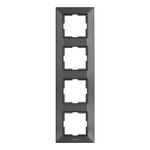 Casa si Gradina - Electrice - Accesorii electrice - Accesorii prize si intrerupatoare - Rama 4 module, verticala, IP20, Grafit, Panasonic Arkedia Slim - Infinity.ro