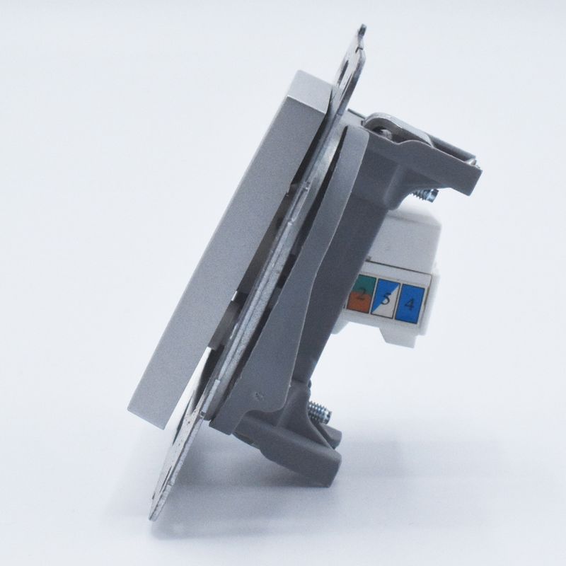 Casa si Gradina - Electrice - Prize - Priza internet RJ45, cat 6, Argintiu, IP20, Panasonic Arkedia Slim/Karre Plus - Infinity.ro