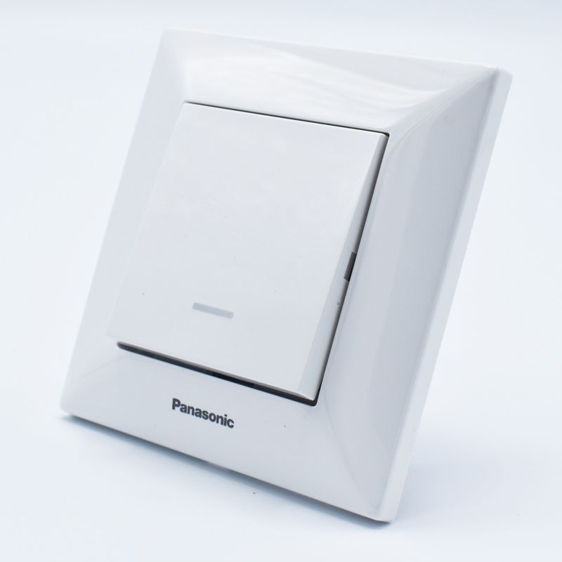 Casa si Gradina - Electrice - Distributie electrica si comanda - Intrerupatoare - Intrerupator cu led Arkedia Panasonic, ST, alb - Infinity.ro