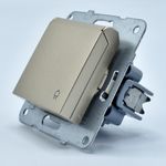 Casa si Gradina - Electrice - Prize - Priza simpla cu capac, 16A, protectie copii, IP20, Bronz, Panasonic Arkedia Slim / Karre Plus - Infinity.ro
