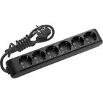 Casa si Gradina - Electrice - Accesorii electrice - Prelungitoare, triple, fise - Prelungitor 6 prize 2 metri X-tendia Panasonic, Negru - Infinity.ro