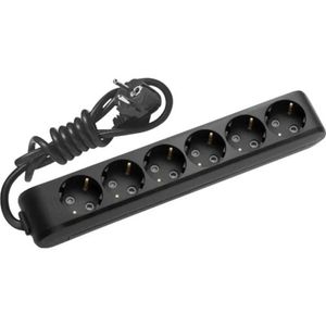 Prelungitor 6 prize 2 metri X-tendia Panasonic, Negru