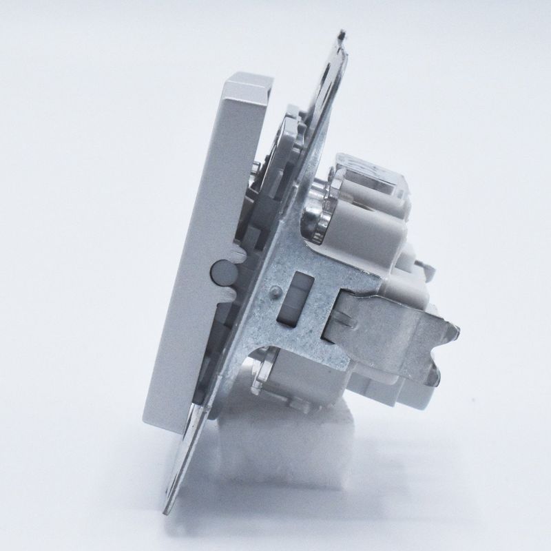 Casa si Gradina - Electrice - Distributie electrica si comanda - Intrerupatoare - Intrerupator dublu alternativ, 10A, IP20, Argintiu, Panasonic Arkedia Slim/Karre Plus - Infinity.ro