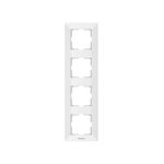 Casa si Gradina - Electrice - Accesorii electrice - Accesorii prize si intrerupatoare - Rama 4 module verticala IP20, Alb, Panasonic Arkedia Slim - Infinity.ro