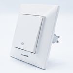 Casa si Gradina - Electrice - Distributie electrica si comanda - Intrerupatoare - Intrerupator cruce 10A,IP20, Alb, Panasonic Arkedia Slim - Infinity.ro