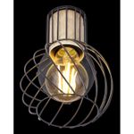 Casa si Gradina - Corpuri si surse de iluminat - Plafoniere, aplice si spoturi - Spot Luise 54012-1, cu intrerupator, 1xE27, negru, IP20, Globo Lighting - Infinity.ro