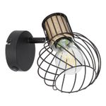 Casa si Gradina - Corpuri si surse de iluminat - Plafoniere, aplice si spoturi - Spot Luise 54012-1, cu intrerupator, 1xE27, negru, IP20, Globo Lighting - Infinity.ro