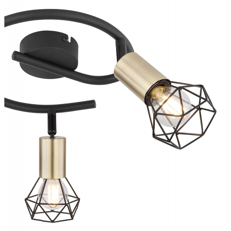 Casa si Gradina - Corpuri si surse de iluminat - Plafoniere, aplice si spoturi - Spot Xara 54802S-3AB, 3xE14, negru, IP20, Globo Lighting - Infinity.ro