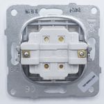 Casa si Gradina - Electrice - Distributie electrica si comanda - Intrerupatoare - Intrerupator dublu, 10A, IP20, Argintiu, Panasonic Arkedia Slim / Karre Plus - Infinity.ro