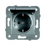 Casa si Gradina - Electrice - Prize - Priza simpla cu capac, 16A, protectie copii, IP20, Grafit, Panasonic Arkedia Slim/Karre Plus Plus - Infinity.ro