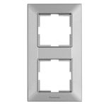 Casa si Gradina - Electrice - Accesorii electrice - Accesorii prize si intrerupatoare - Rama 2 module, verticala, IP20, Argintiu, Panasonic Arkedia Slim - Infinity.ro