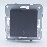 Casa si Gradina - Electrice - Distributie electrica si comanda - Intrerupatoare - Intrerupator alternativ, Grafit, 10A, Panasonic Arkedia Slim/Karre Plus Plus - Infinity.ro