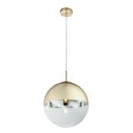 Casa si Gradina - Corpuri si surse de iluminat - Lustre si pendule - Pendul Varus 15857, 1xE27, auriu mat+transparent, IP20, Globo - Infinity.ro