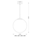 Casa si Gradina - Corpuri si surse de iluminat - Lustre si pendule - Pendul Varus 15857, 1xE27, auriu mat+transparent, IP20, Globo - Infinity.ro