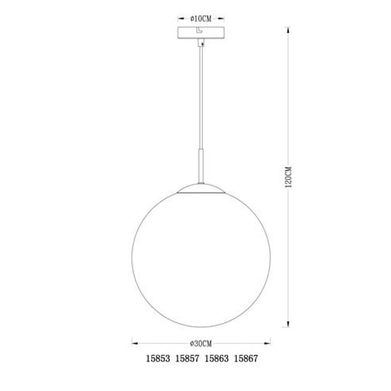 Casa si Gradina - Corpuri si surse de iluminat - Lustre si pendule - Pendul Varus 15857, 1xE27, auriu mat+transparent, IP20, Globo - Infinity.ro