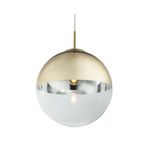 Casa si Gradina - Corpuri si surse de iluminat - Lustre si pendule - Pendul Varus 15857, 1xE27, auriu mat+transparent, IP20, Globo - Infinity.ro